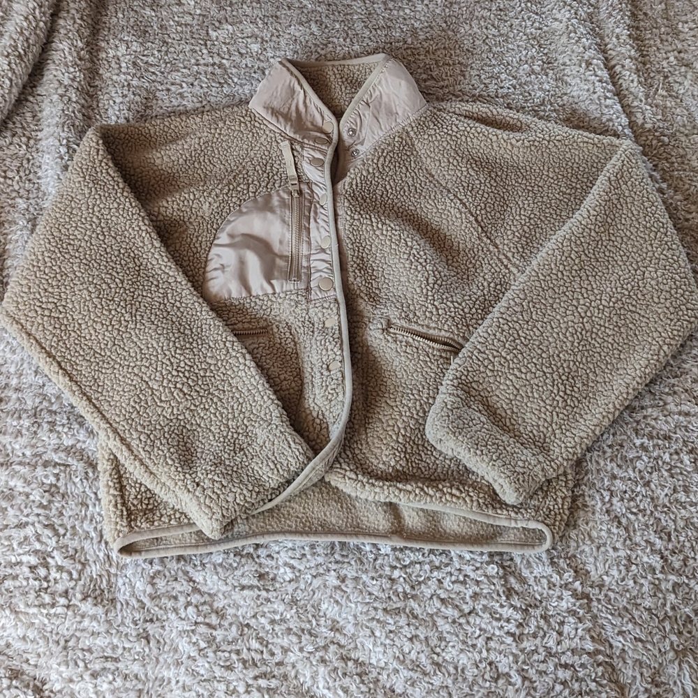 Tan Sherpa Jacket